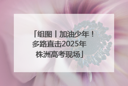 组图丨加油少年！多路直击2025年株洲高考现场